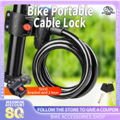 MTB Bike Lock - Anti Theft Steel Cable Lock