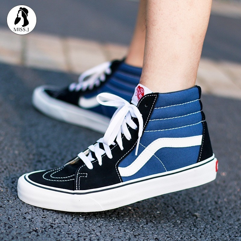 vans old skool sk8 hi blue