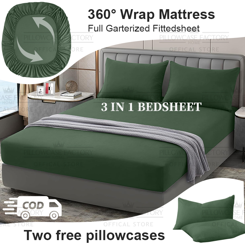 Garterized Mattress Protector Bedsheet - Double/Queen Size