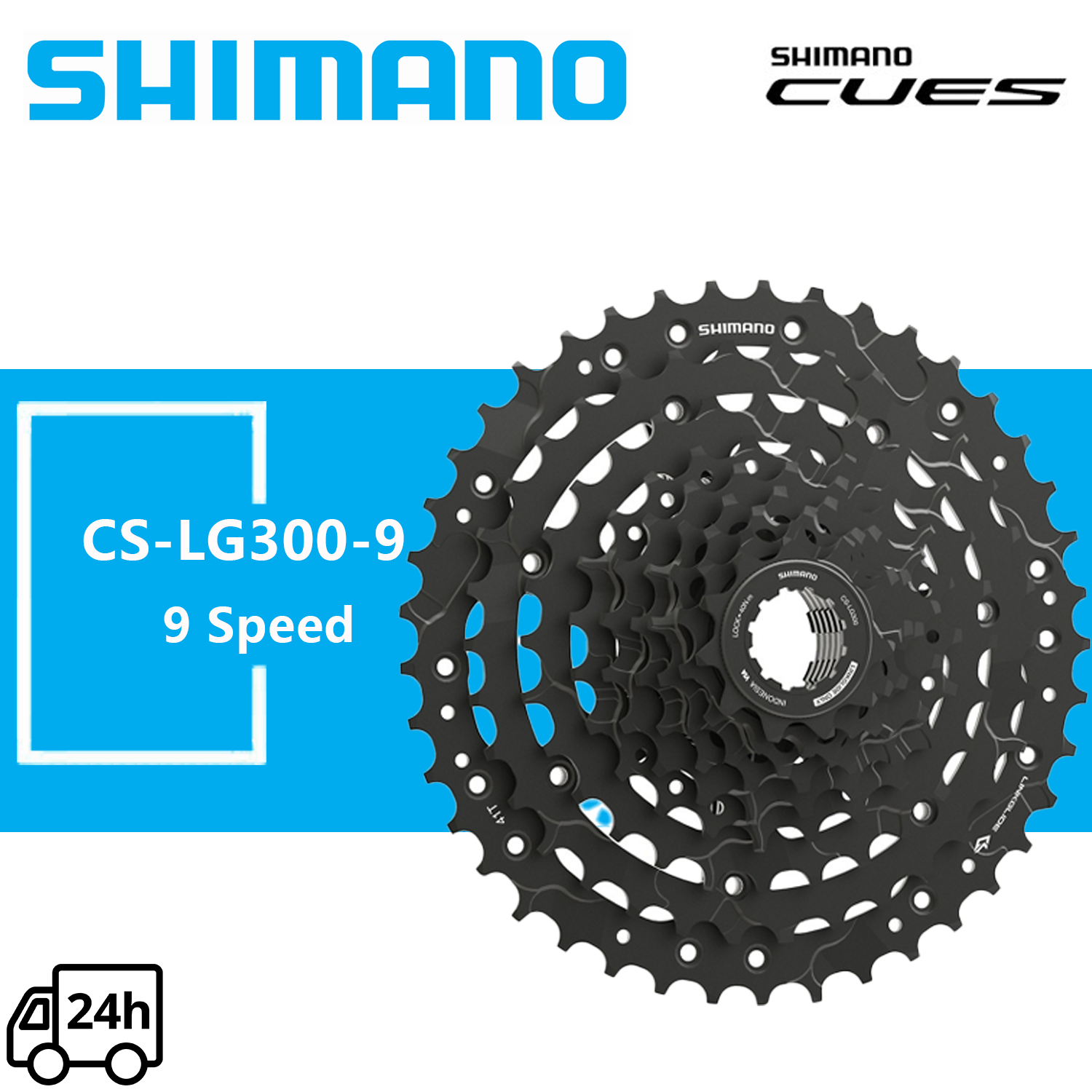 SHIMANO CUES CS-LG300 9 Speed LINKGLIDE 36T 41T 46T Cassette