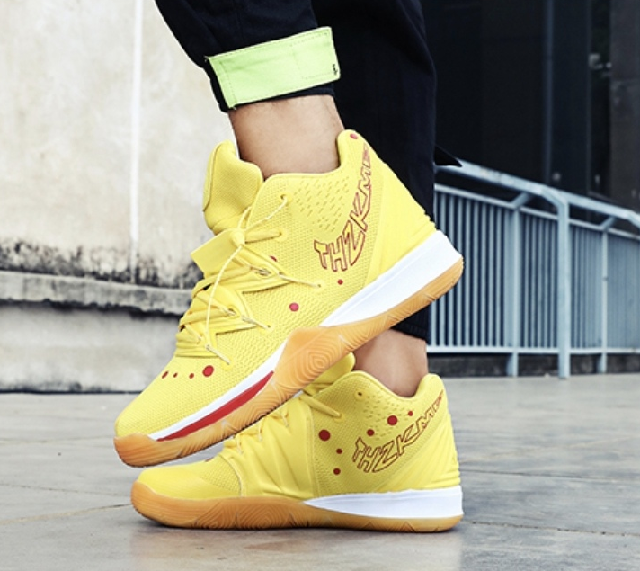 new trend KY highcut yellow color SpongeBob COMFORTBALE SHOES