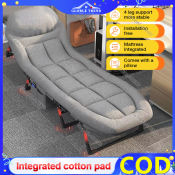 Portable Folding Bed with Storage Bag and Adjustable Positions