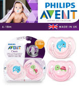 Philips Avent 6-18m Orthodontic Baby Pacifier | UK Made