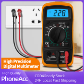 Portable LCD Multimeter Tester with Buzzer - 