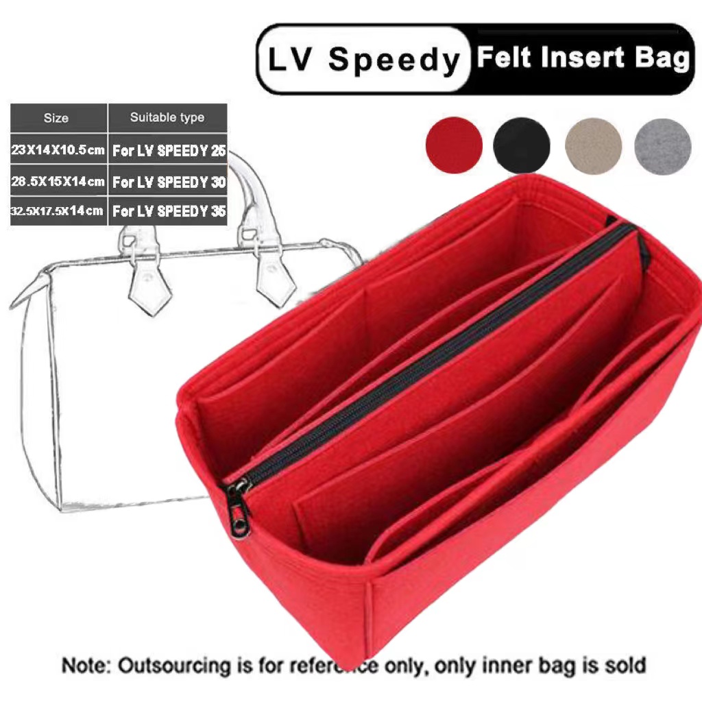 Felt Fabric Insert Handbag Fabric Bag Organizer for LV Neverfull, LV  Speedy, Purse Handbag Tote Bag, 3 Sizes, 9 Colors