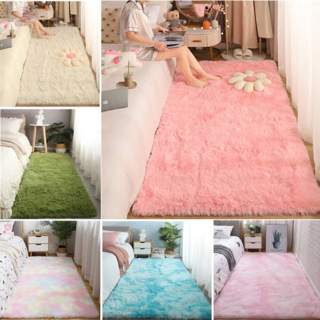 Gradient Fluffy Rug for Home Living, 160*120CM