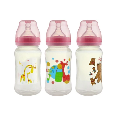 BPA-free Spill-Proof Water and Milk Feeding 320ml Wide Neck Bottle Cup for Baby (1)
