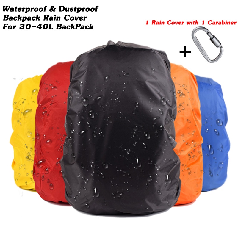 Outdoor Waterproof Dustproof Backpack Rain Cover For 30 40L Backpack Portable Hiking Camping Bag Lazada PH