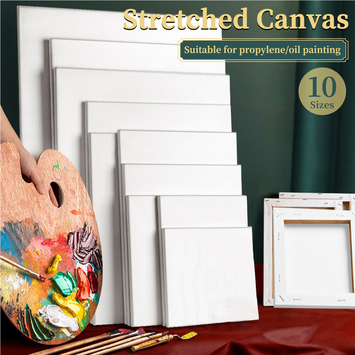 Artist Canvas 280gram Size A4/A5 100% Pure cotton for Oil & Acrylic