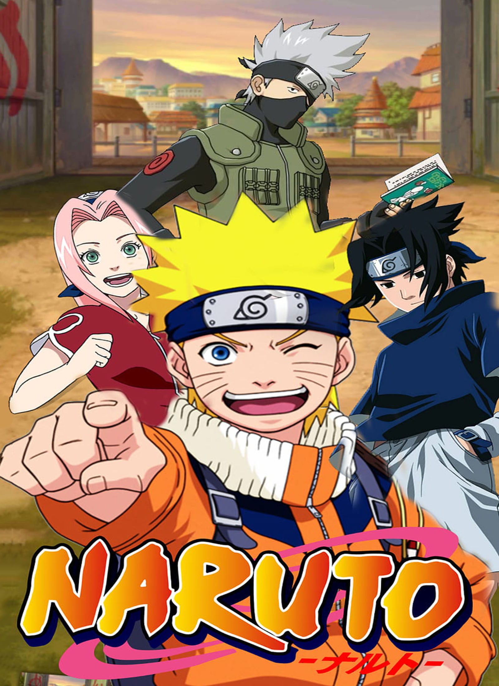 Naruto Characters Collage iPhone 16e Case - Black TPU Silicone Rubber, Shockproof & Stylish Protective Cover main image 0