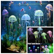 Luminous Jellyfish Aquarium Decor - Underwater Plant Ornament