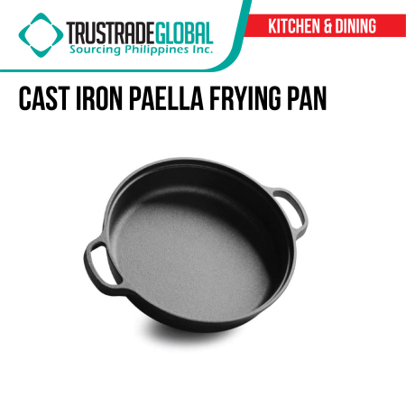Cast Iron Paella Pan for Kitchen Cooking - unbranded x
