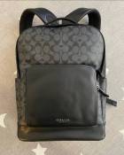 Coach Graham Zip Backpack in Charcoal and Black - Unisex
