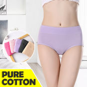 Cotton Panties with Tummy Control and Elastic Waistband