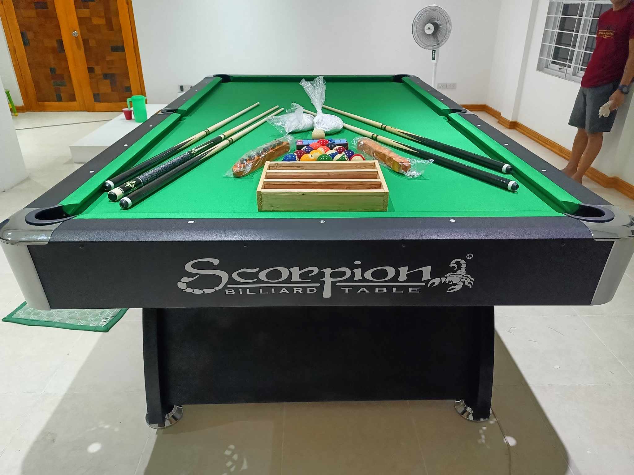Professional billiards setup