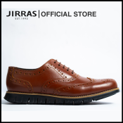 JIRRAS Handcrafted Leather Wingtip Oxfords