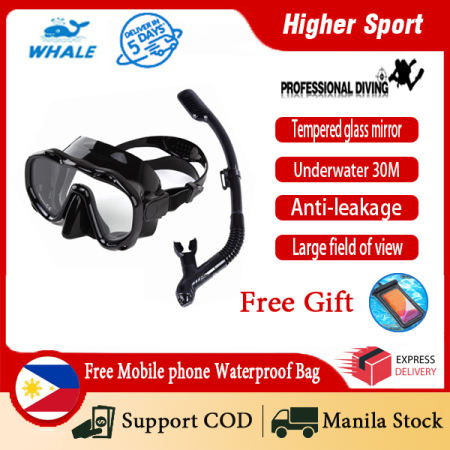Whale Pro Dry Snorkel Set