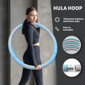 Adjustable Stainless Steel Weighted Hula Hoop for Adult Fitness