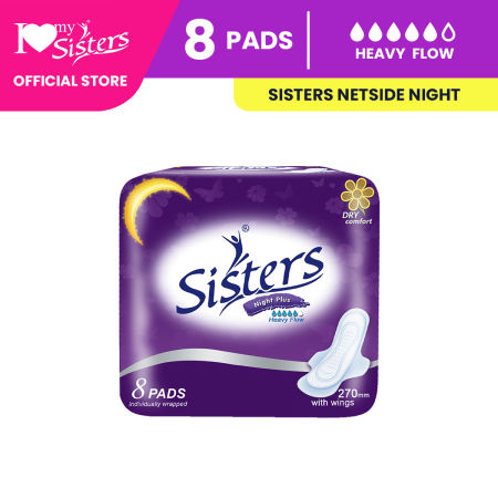 Sisters Sanitary Napkin Net Side  8's