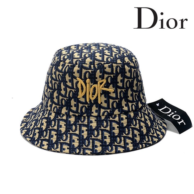 Mũ Dior Small Brim Bucket Hat Blue Blend 95TDD923A130C563