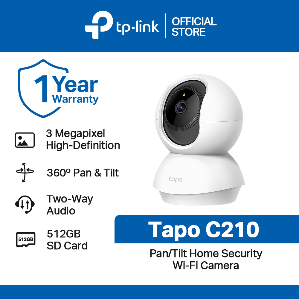 TP-Link Wi-Fi Camera Tapo C200 Pan/Tilt Home Security Wi-Fi Camera - 18  Months Brand Warranty