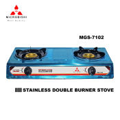 MICROBISHI/MASAYA Heavy Duty Double Burner Gas Stove with Auto