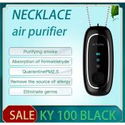 Personal Air Purifier Necklace with USB Charger and Negative Ion