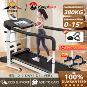 BYCON Foldable Treadmill with Adjustable Slope and Silent Running