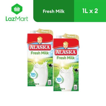 Alaska Fresh Milk 1L - Pack of 2