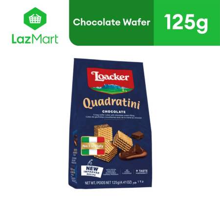 Loacker Quadratini Chocolate Wafer 4.41oz