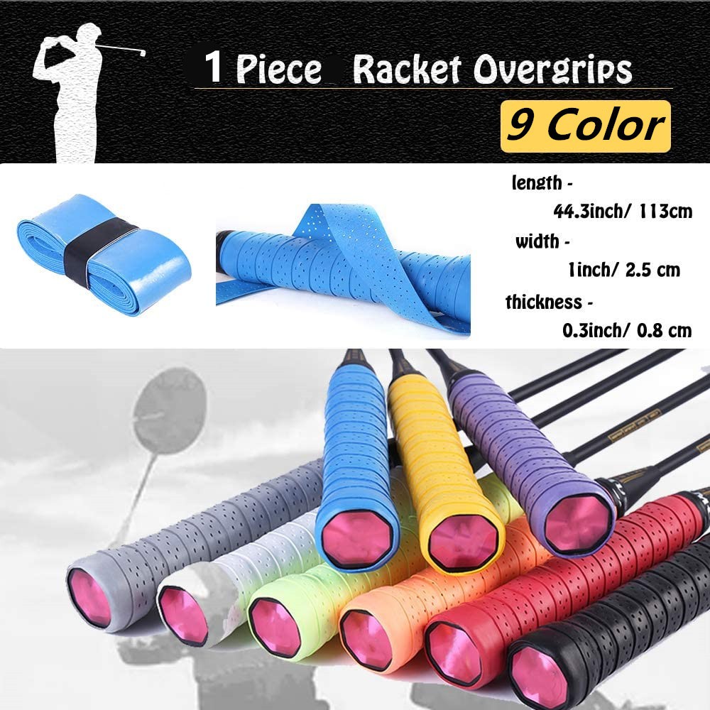 2pcs Racket Sweatband Clip Belt Entrapped Badminton Racket Grip