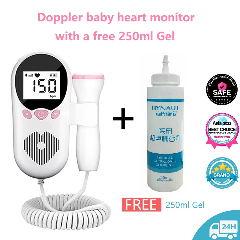 Portable Fetal Doppler with Gel - Brand Name (if available)