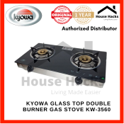 Kyowa Glass Top Double Burner Gas Stove  KW-3560