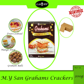 M.Y SAN Graham Crackers, 200g - Ideal for Desserts