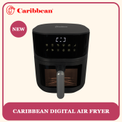 Caribbean CAFW-5500 Multifunctional Digital Air Fryer, Led Touch Screen, Transparent Window, Non-slip Feet, No oil Needed , Has Cooling and Exhaust Systems