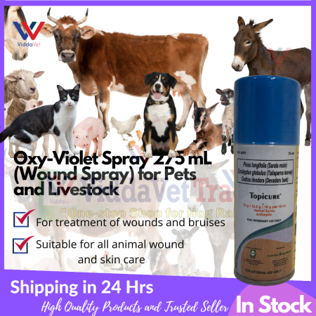 Viddavet Organic 5-in-1 Wound Spray for Livestock and Pets