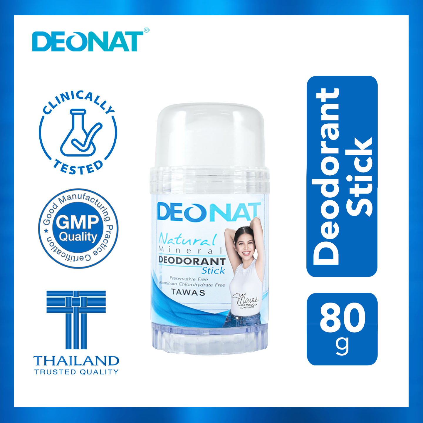 DEONAT Mineral Deodorant Stick 60g (Natural) | Lazada PH