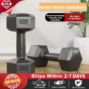 Rubber Hex Dumbbell Set for Gym Fitness Exercise by Brand