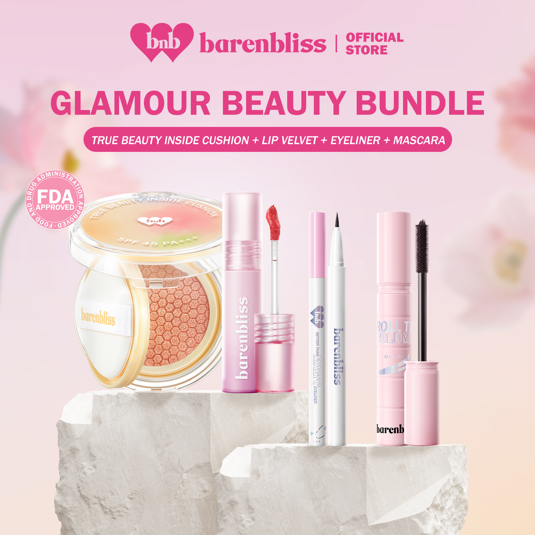 Discount on barenbliss  shoes - SKU: barenbliss BNB Glamour Beauty Bundle | Bloomatte True Beauty Inside Cushion 15g  + Cherry Makes Chee