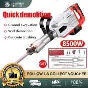 Unicorn Electric Demolition Jack Hammer with Flat Chisel, 8500W