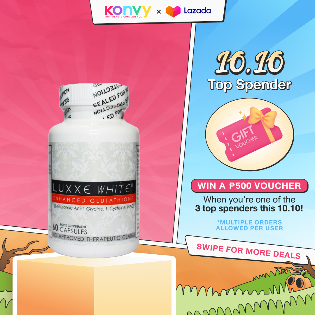 Watsons Luxxe White 775Mg Glutathione Capsules W/ Soap - Anti-Aging &  Pimple Prevention