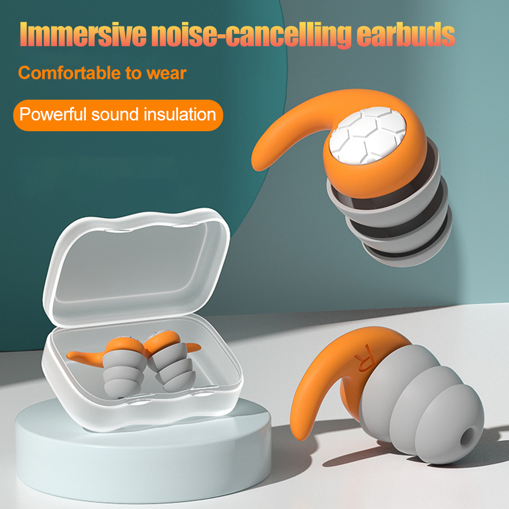 Pair Sleeping Earplug Noise Reduction Canceling Soundproof Ear Plugs Slow  Rebound Noise Ear Plugs Anti Snor Sleep Ears Protection
