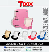 Carton Box - Pink/White or Black/Kraft Mailer Corrugated Box