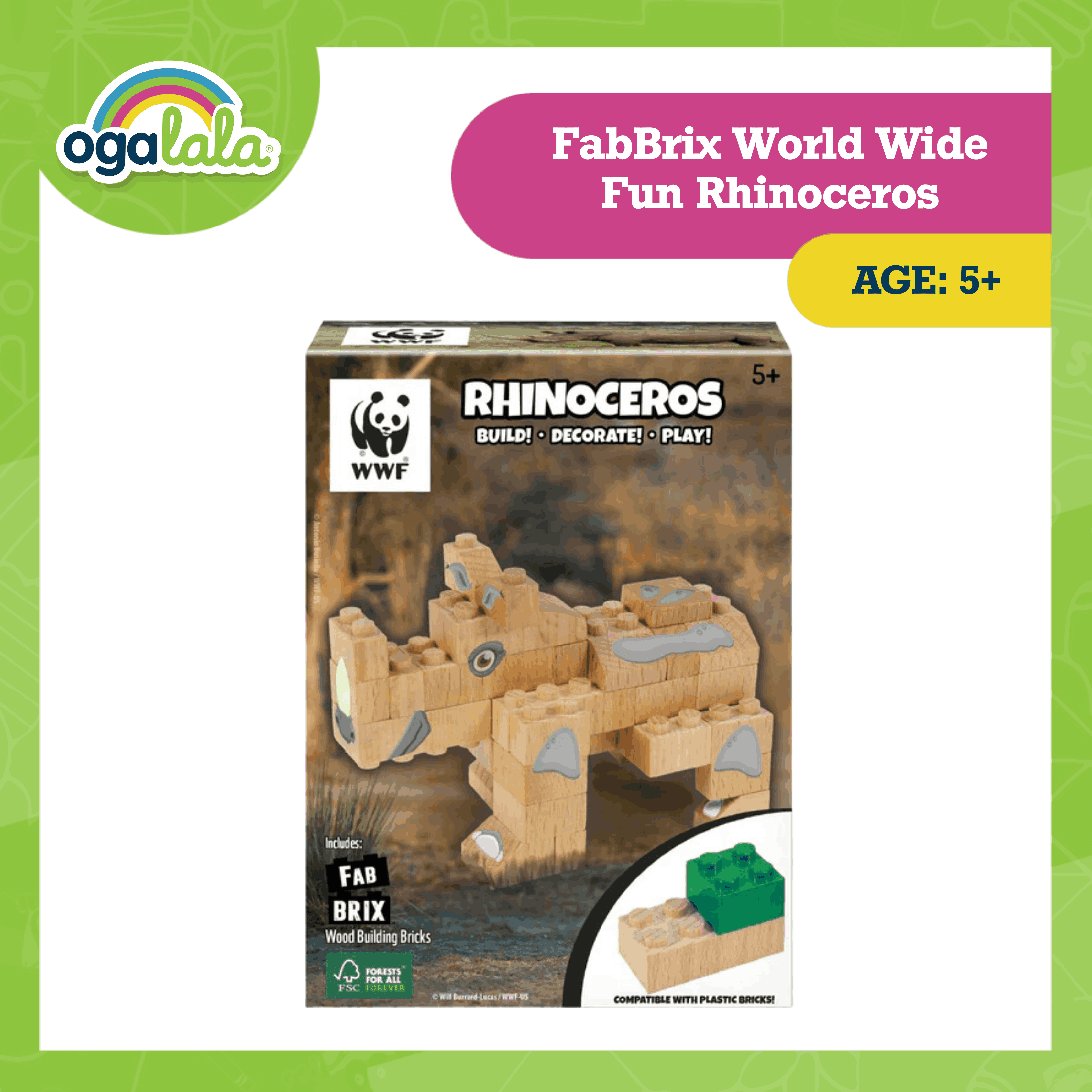 FabBrix World Wide Fun RHINOCEROS (GWP) Presyo 1,399 Piso*Libreng Shipping