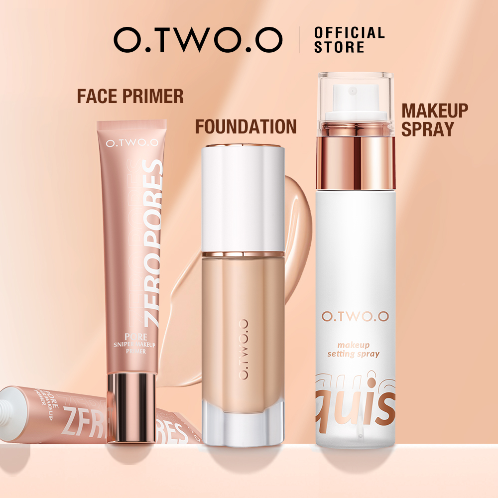 Discount on O.Two.O  shoes - SKU:  Full Face Makeup Set For Women Full Kit Smooth Primer Full Cover Up Foundation Setting Spray 50ml L