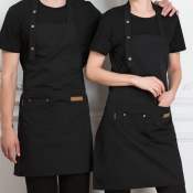 Waterproof Kitchen Apron with Big Pocket for Chef and BBQ