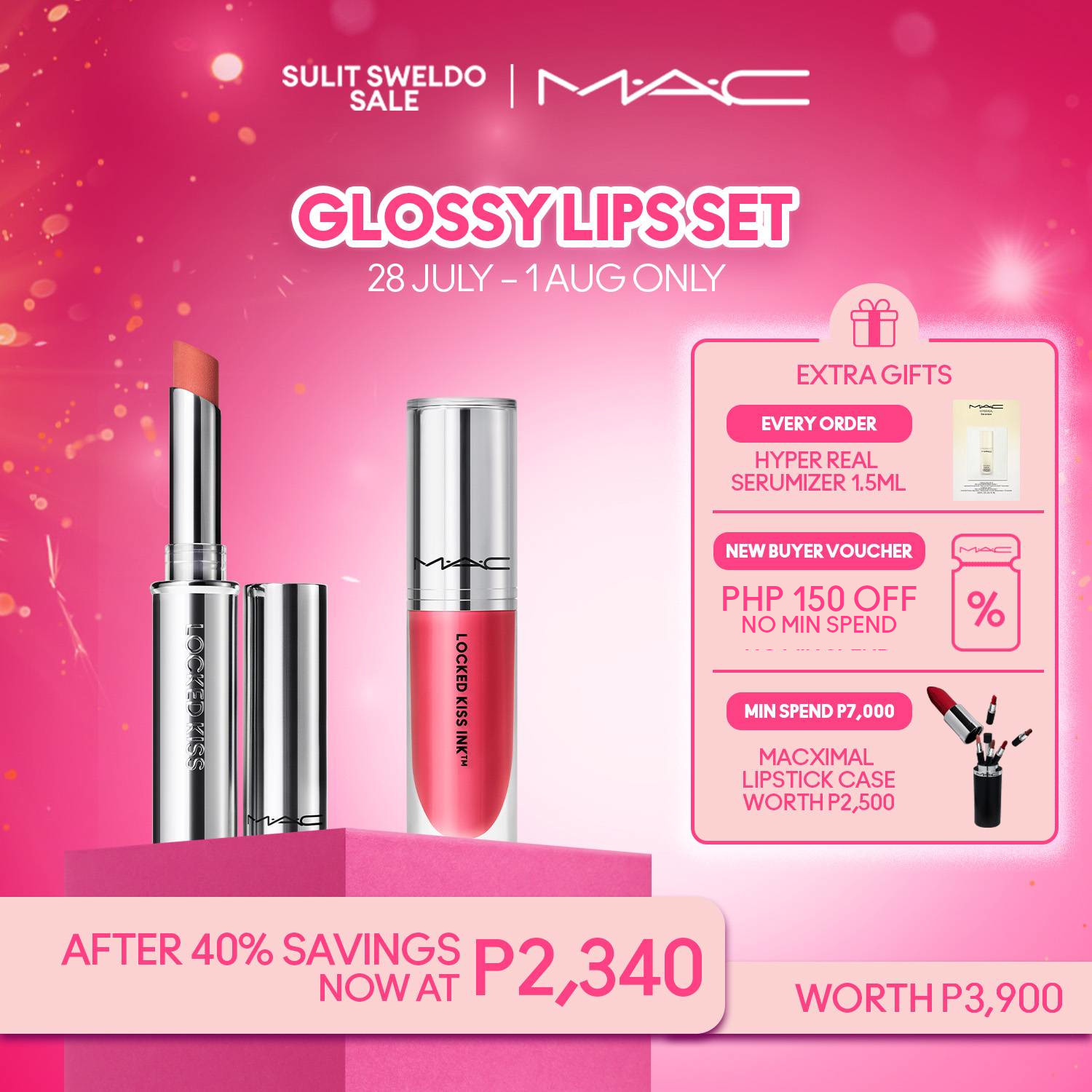 Discount on M·a·c  shoes - SKU: 【payday Exclusive Offer】mac Locked Kissed 24hr Lipstick 1.8g And Locked Kiss Ink 24hr Lipcolour 4ml