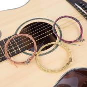 6Pcs E-A Copper Acoustic Guitar String Set - Ready Stock