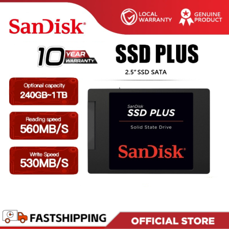 SanDisk SSD PLUS 1TB/2TB 2.5" Internal Solid State Drive