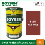 Boysen Epoxy Primer Red Oxide B2277 - 4L w/ Curing Agent